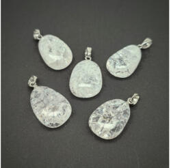 R. M. ékszer 20/25mm Hegyikristály roppantott csepp medál (056519)