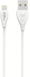 DeTech Кабел за данни DeTech DE-24i, Lightning (iPhone 5/6/7/SE), 1.0m, Бял - 14127