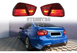 Tuning - Specials Stopuri LED Light Bar LCI Design compatibil cu BMW E90 Seria 3 Limuzina (2005-2008) Rosu Clar (6363)