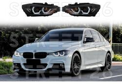 Tuning - Specials Faruri Angel Eyes LED DRL compatibil cu BMW Seria 3 F30 F31 Sedan Touring LCI (2015-2019) Negre (6907)