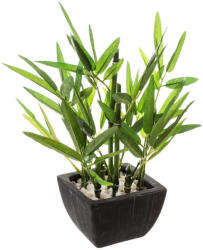  Planta artificiala Atmosphera bambus cu ghiveci ceramic, 26 cm, verde (JJ-167218)