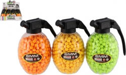  6 mm gumi lövedék gélgolyós fegyverhez - újratölthető lőszer 100db (80575)