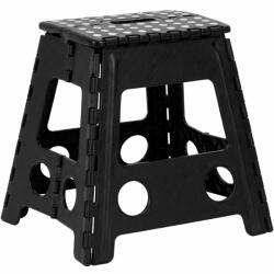  Scaun inaltator multifunctional tip scara, antiderapant, 39 cm, maxim 150 kg, negru (HA-7568)