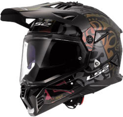 LS2 Pioneer II MX702 Negru mat solid Cască Moto On-Off ECE 22.06 1600gr cu Sunvisor 46702 26 12 (12)