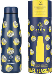 Estia Home Art Travel Flask Save the Aegean Sticlă Termos Oțel inoxidabil Fără BPA 500ml Citrus infusion 01-22105 (01-22105)