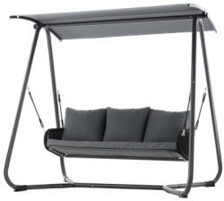 Garden Line Kerti hintaágy antracit színű, 180 X 139 X 185 CM (KRE3149)