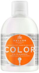 KJMN Color sampon lenmagolajjal és UV filterrel festett, töredezett hajra 1000 ml