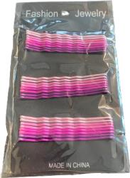  Hullámcsatt színes pink 24 db 14201