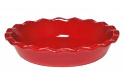 Emile Henry Szilikon tortaforma 26 cm, piros, kerámia, Staub (EH346131)