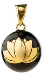 Bola Медальон за бременни Бола - Black with gold lotus (VK930)