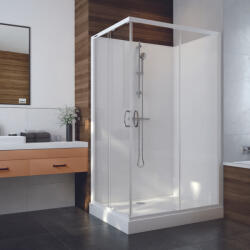 RAVAK Négyoldalról zárt szögletes zuhanykabinok kpl-KCKN/ BASIC-90x120-SHP / fehér kerettel és fehér hátfallal /W0 üveggel (A350519401-01)