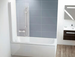 RAVAK CVS1-80 bal kádparaván fehér + transparent (7QL40100Z1) - csempekert