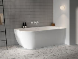 RAVAK Freedom Corner 170x80 akrilkád, jobb, fehér, fehér/fekete/króm lefolyó (XC00100040)