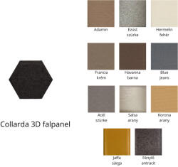 Innowall Estado 3D falpanel 40cm csúcsátmérő - többféle színben (Estado) - csempekert
