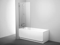 RAVAK BVS1-80 kádparaván króm+transparent (7U840A00Z1) - csempekert