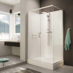 RAVAK Négyoldalról zárt szögletes zuhanykabinok kpl-KCKN/ CLIIa-80x100 /választható keret és hátfallal (A351613201-XX)