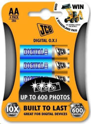 JCB OXI DIGITAL lúgos elem LR06, buborékcsomagolás 4 db (JCB-LR06OXI-4B)