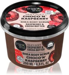 Organic Shop Choco'n'Raspberry gyengéd testpeeling bambuszvajjal 250 ml