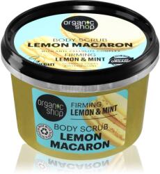 Organic Shop Lemon Macaron bőrfeszesítő testradír 250 ml