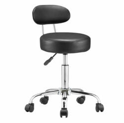  Háttámlás kozmetikai szék, fekete (HOP1001851-1)