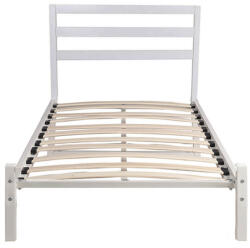 Bella fém ágykeret ajándék ágyráccsal, több méretben és színben-Fehér 160x200 cm-es-fehér (HOP1001142-2)