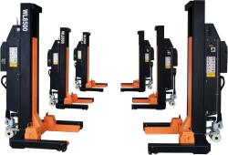 Lincos Mobil, vezeték nélküli elektrohidraulikus kamion- és teherautóemelő szett - 6×8.5t (51t) (WL8500-6)