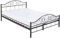  Mimi fém ágykeret ajándék ágyráccsal több méretben és színben-Fekete 140x200cm (HOP1000898-1)