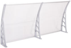  Műanyag előtető több méretben és színben-240x90 cm-fehér (HOP1000696-3)