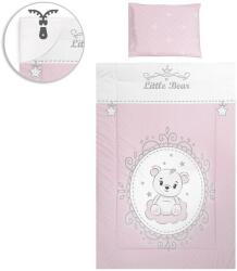 Lorelli 5 részes ágynemű garnitúra - Little Bear Pink (3800166120966)