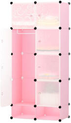  Műanyag elemes szekrény-rózsaszín (HOP1000976-4)