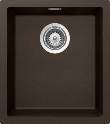 SCHOCK Schock Kaia N-100S Cristadur Bronze konyhai mosogatótálca, gránit kompozit, bronzbarna, 406 x 456 mm, munkalapra/munkalap alá/szintbe építés (KAIN100SBRON)