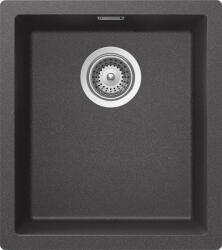 SCHOCK Schock Kaia N-100S konyhai mosogatótálca, gránit kompozit, Cristadur Stone, palaszürke, 406 x 456 mm, munkalapra/munkalap alá/szintbe építhető (KAIN100SSTON)