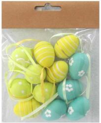  Műanyag színes tojás szett 12db