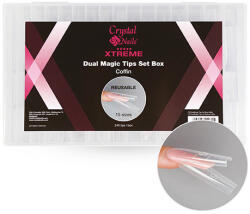 Crystalnails Crystal Nails Xtreme Dual Magic Tip box - Coffin