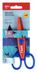 APLI Olló, kreatív, cikkcakk, APLI Kids Zig-Zag, piros-kék (LCA20000) (LCA20000)