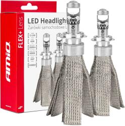 AMiO Led Autólámpák Flex+ H7 Sorozat Lencse 12v 24v 6000k Canbus Amio-03660