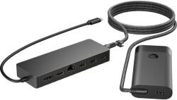 HP Combo Universal USB-C Distribuitor și încărcător pentru laptop 9H0H9AA i