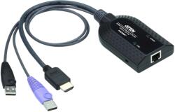 ATEN Adaptor KVM Aten KA7188, 2 x USB Type A Male + 1 x HDMI Male - RJ-45 Female (KA7188-AX)