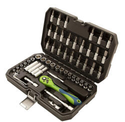 Sparta 56 Részes 1/4 Racsnis Szerszámkészlet, Műanyag Kofferben