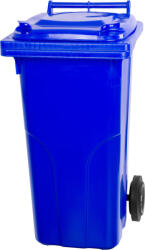 Europlast Műanyag hulladéktároló, szelektív kültéri kuka, Extra erős, UV-álló, kerékkel, nyitható tetővel - 240 l kék (TC254408)