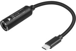 BlackBird Töltőkábel PD65W USB-C male to DC7.9mmx09mm female BH1720 (BH1720)