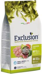 Exclusion Mediterraneo Monoprotein csirkés kutyatáp kistestű felnőtt kutyáknak, 7 kg