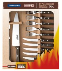 Tramontina Evőeszköz készlet 14 db Steak-/Pizza Grill barna Tramontina (3450)