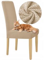 HomeDesign Székhuzat, Bútordísz, Rugalmas, Vastag, Kiváló Minőségű, Könnyen Tisztítható, 58 x 45 x 40 cm, Bézs (10-Z1-BZ)