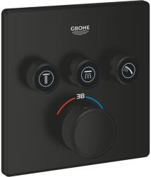 GROHE Grohtherm SmartControl kád és zuhany csaptelep süllyesztett z termosztáttal fekete 291262430 (291262430)