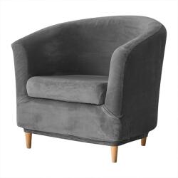 Meble OdNowa Klubfotel huzat, Meble OdNowa, velúr, sötétszürke, méretek a táblázat szerint (convivum_5905080705553)