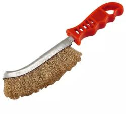 Extol 960016 hajlított drótkefe rezezett 24CM, 30MM SZÁLHOSSZ (960016)