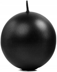 PartyDeco Fém gyertya, Party deco, fekete, 8cm (SKUMET80-010(1))