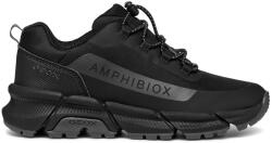 GEOX Geox, Vízálló sneaker hálós anyagbetétekkel, Fekete, Szürke, 34 EU (J46LCC0FU50C0005-34)