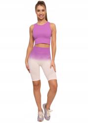 Moraj Női leggings, Moraj, kerékpáros nadrág, magas derekú, varrás nélküli, push-up, rugalmas anyagból, L INTL (RDL2400-001-PINK-L)